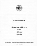 Ersatzteilliste Standard-Motor OE138 & OE160 (Werkstattversion)